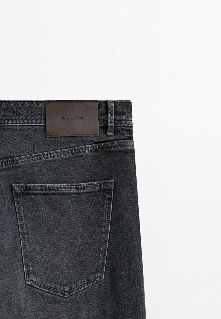 Massimo Dutti Tapered Fit Selvedge - Jeans Tapered Fit - Grey Denim 12 Massimo Dutti Tapered Fit Selvedge - Jeans Tapered Fit - Grey Denim - Image 10