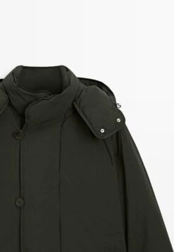 Massimo Dutti SHORT DOWN PUFFER WITH HOOD - Winter Jacket - Dark Green -Massimo Dutti Shop 10ffc9990b9d415085b14dbb23ffabdf