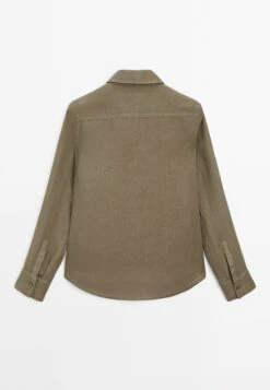 Massimo Dutti LIGHTWEIGHT FLOWING - Button-down Blouse - KHAKI -Massimo Dutti Shop 111dba031a87468e9930128b7142a681