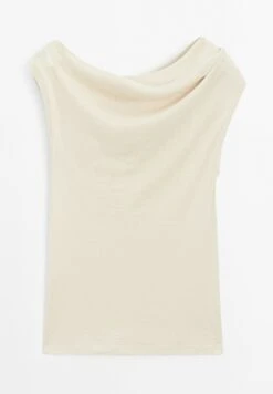 Massimo Dutti SLEEVELESS ASYMMETRIC CUT - Print T-shirt - Brown -Massimo Dutti Shop 1146691d1dec4ed8a7992c059246c26a 1