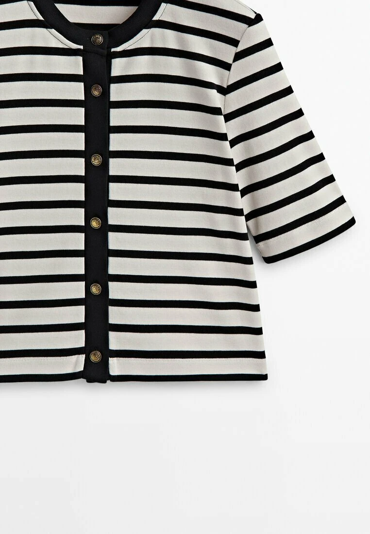 Massimo Dutti Striped With Buttons - Cardigan 11 Massimo Dutti Striped With Buttons - Cardigan - Image 9