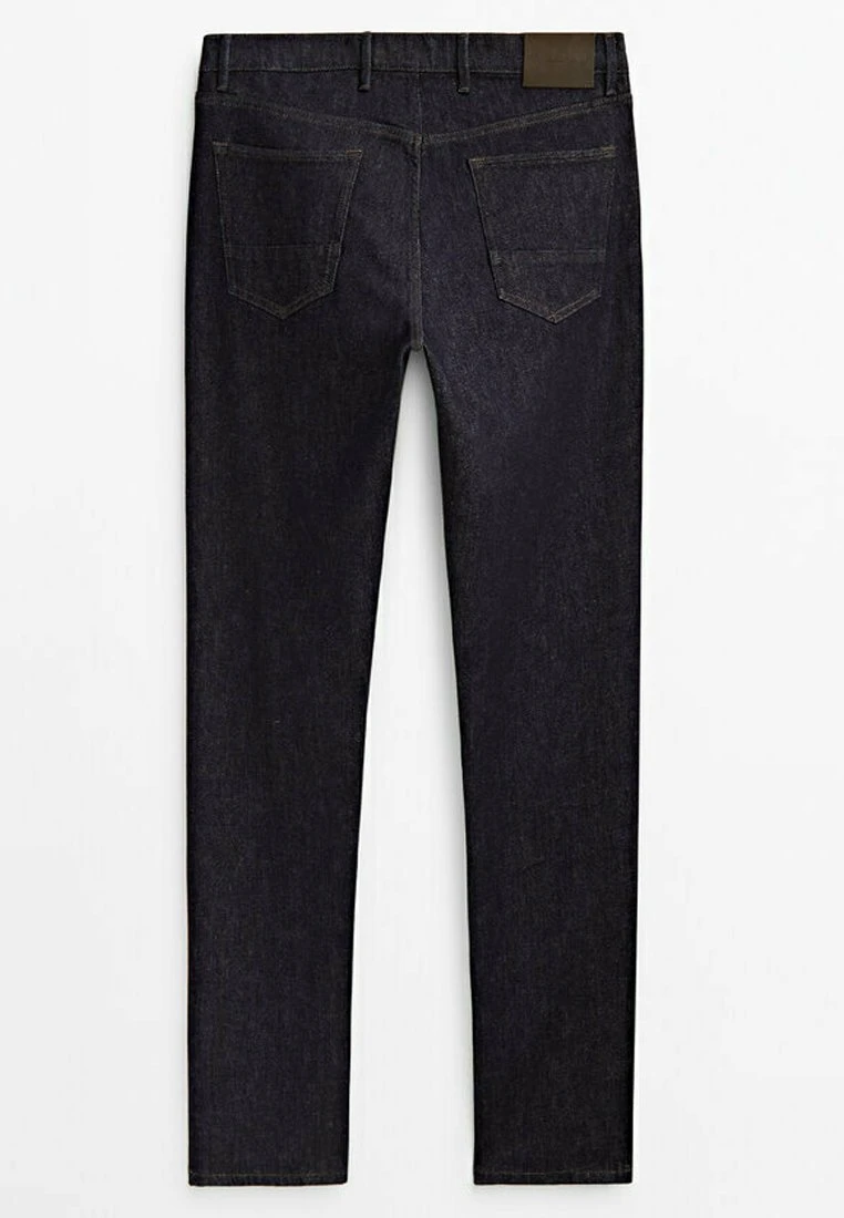 Massimo Dutti Regular Fit - Straight Leg Jeans - Dark Blue 9 Massimo Dutti Regular Fit - Straight Leg Jeans - Dark Blue - Image 7