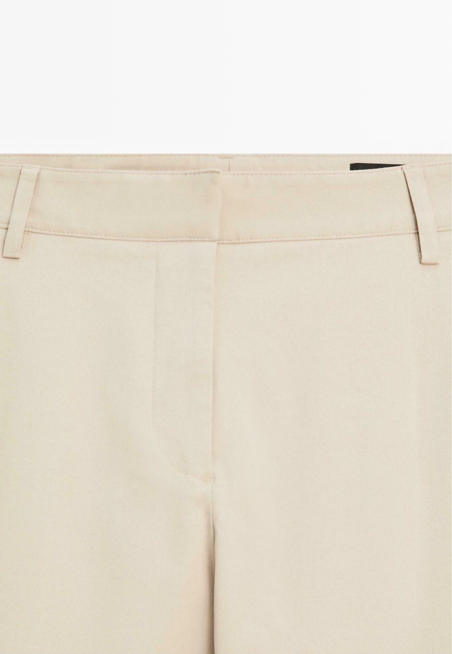 Massimo Dutti STRAIGHT-LEG - Trousers - BEIGE 9 Massimo Dutti STRAIGHT-LEG - Trousers - BEIGE - Image 7