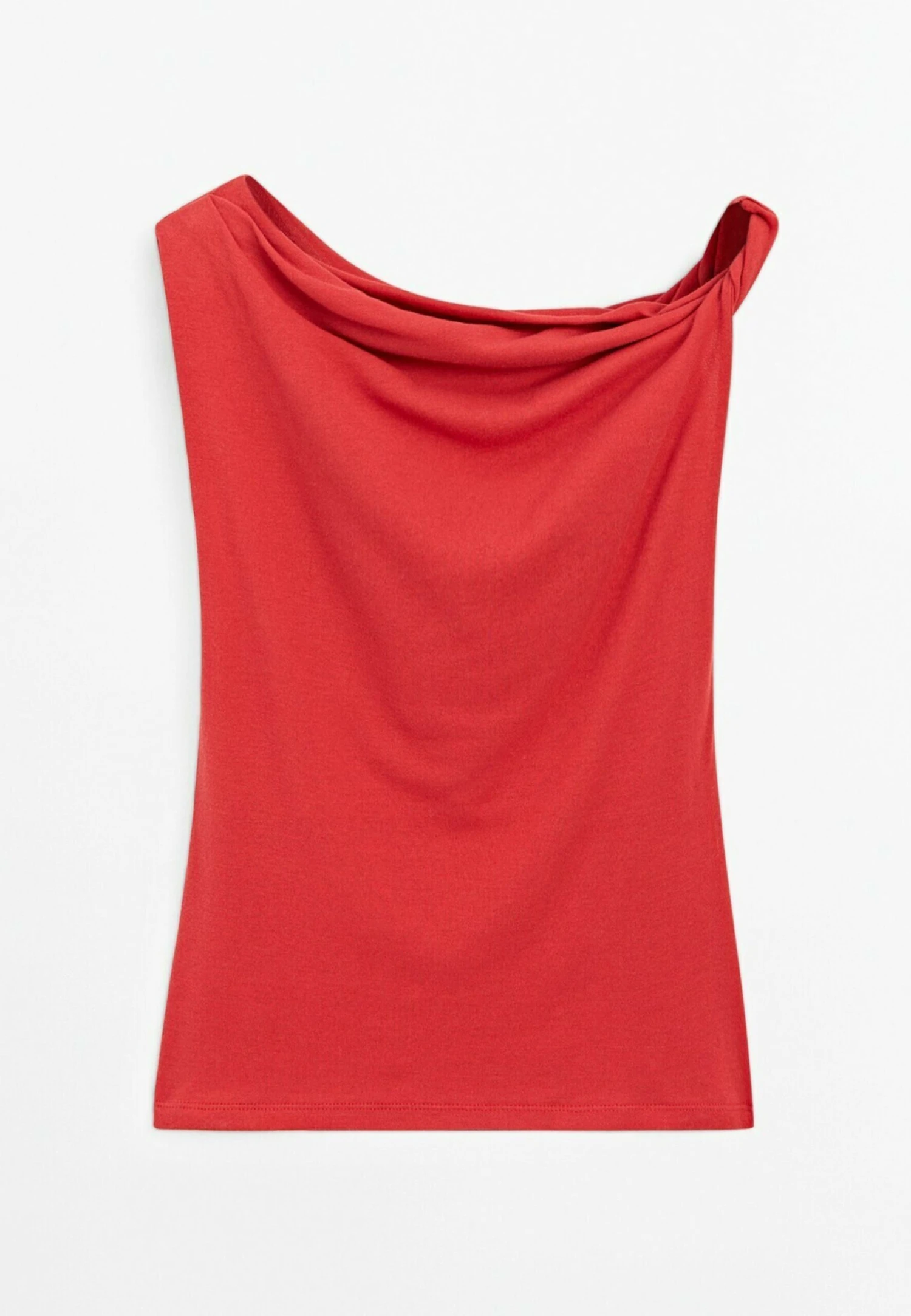 Massimo Dutti DRAPED WITH KNOT DETAIL - Top - Red 9 Massimo Dutti DRAPED WITH KNOT DETAIL - Top - Red - Image 7