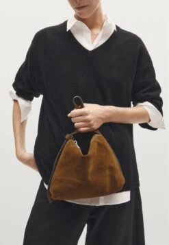Massimo Dutti SHOULDER - Handbag - Brown -Massimo Dutti Shop 11eab057310549f8b11bd82fef91e3cf