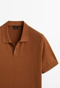 Massimo Dutti Short Sleeve - Polo Shirt - Mottled Brown 17 Massimo Dutti Short Sleeve - Polo Shirt - Mottled Brown -Massimo Dutti Shop 124dddfaf6da4d72b550e6e3af3bcb30