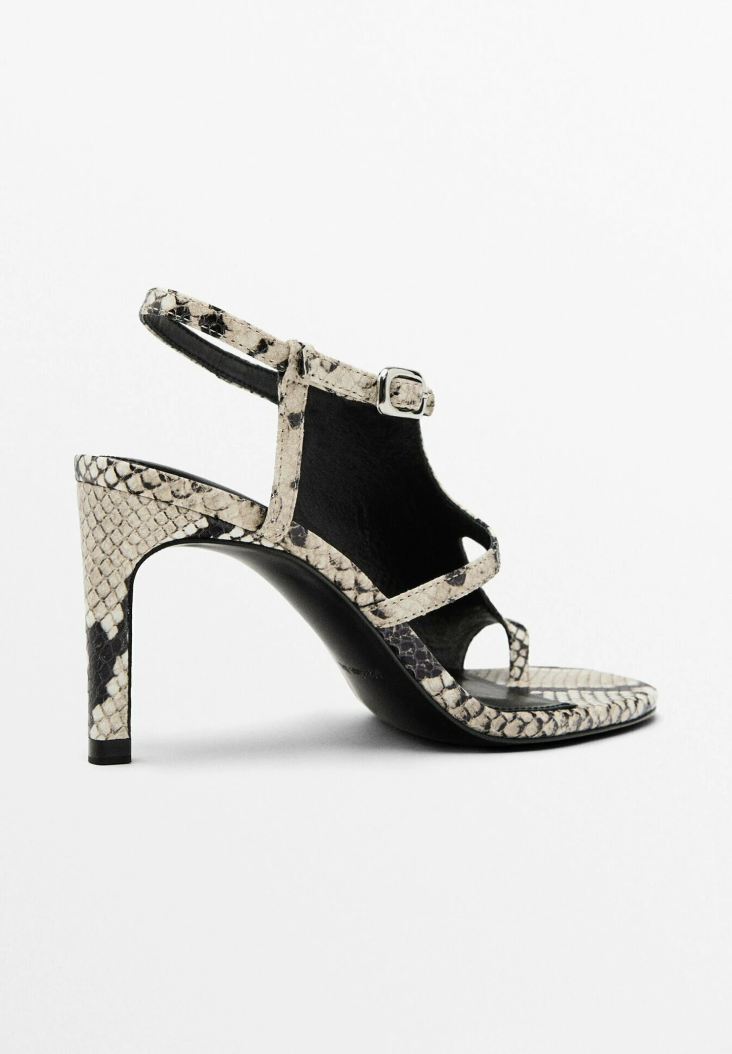 Massimo Dutti T-bar Sandals - Beige 6 Massimo Dutti T-bar Sandals - Beige - Image 4