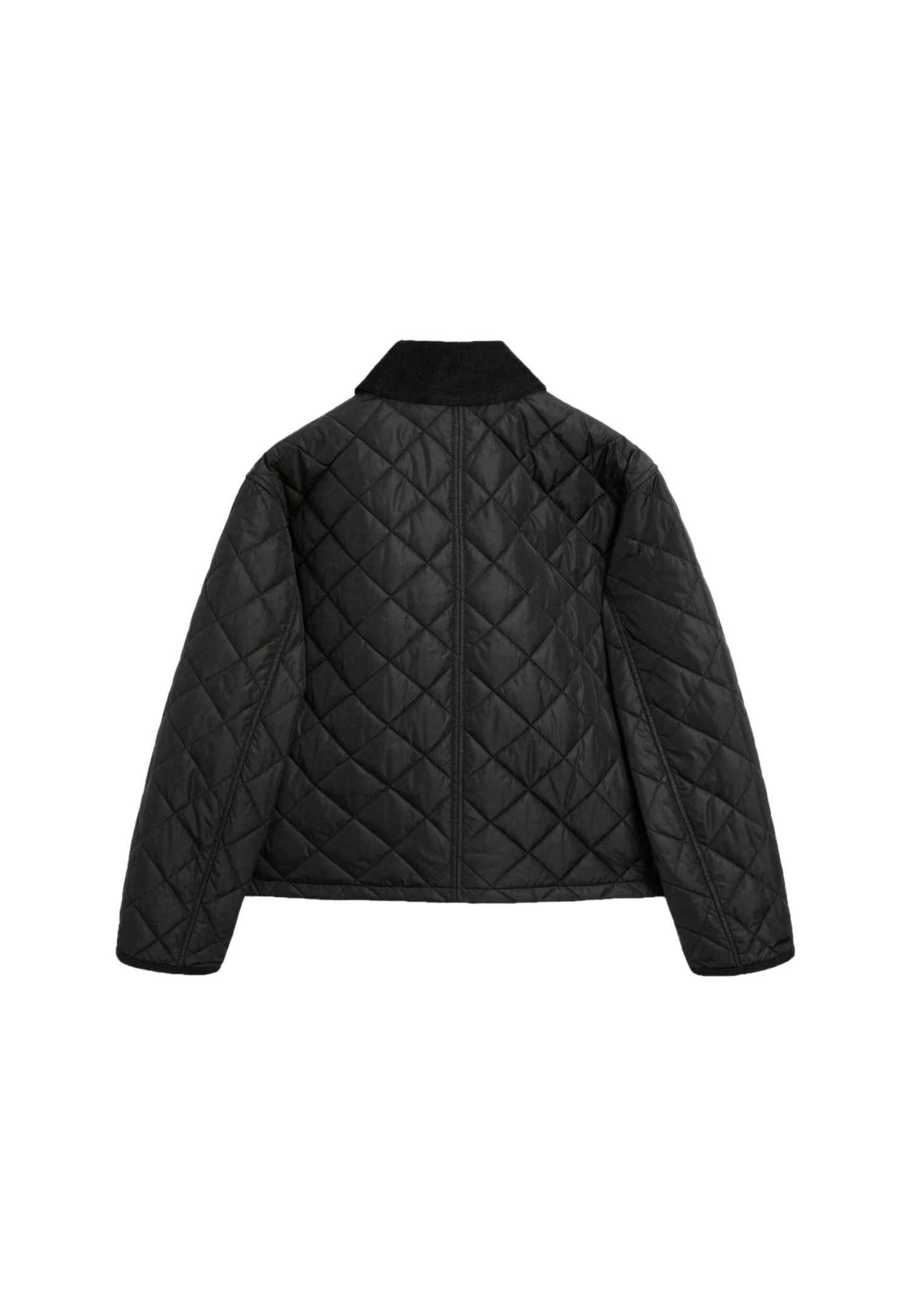 Massimo Dutti SHORT LIGHTWEIGHT WATER-REPELLENT CORDUROY PUFFER - Light Jacket - Black 6 Massimo Dutti SHORT LIGHTWEIGHT WATER-REPELLENT CORDUROY PUFFER - Light Jacket - Black - Image 4