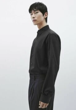 Massimo Dutti Studio Stretchy - Formal Shirt - Black -Massimo Dutti Shop 129e6fdec0194106b81f98cf21b4438d