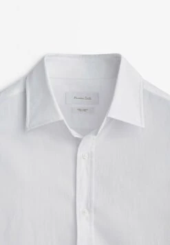 Massimo Dutti Seersucker Textured - Formal Shirt - White -Massimo Dutti Shop 12a2a704e3c74bd0a10ed32b1036d117