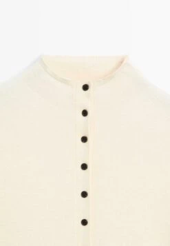 Massimo Dutti BUTTONED WITH MOCK TURTLENECK - Cardigan - Yellow -Massimo Dutti Shop 13063bf4c05c48b7a36a86f0488b8845