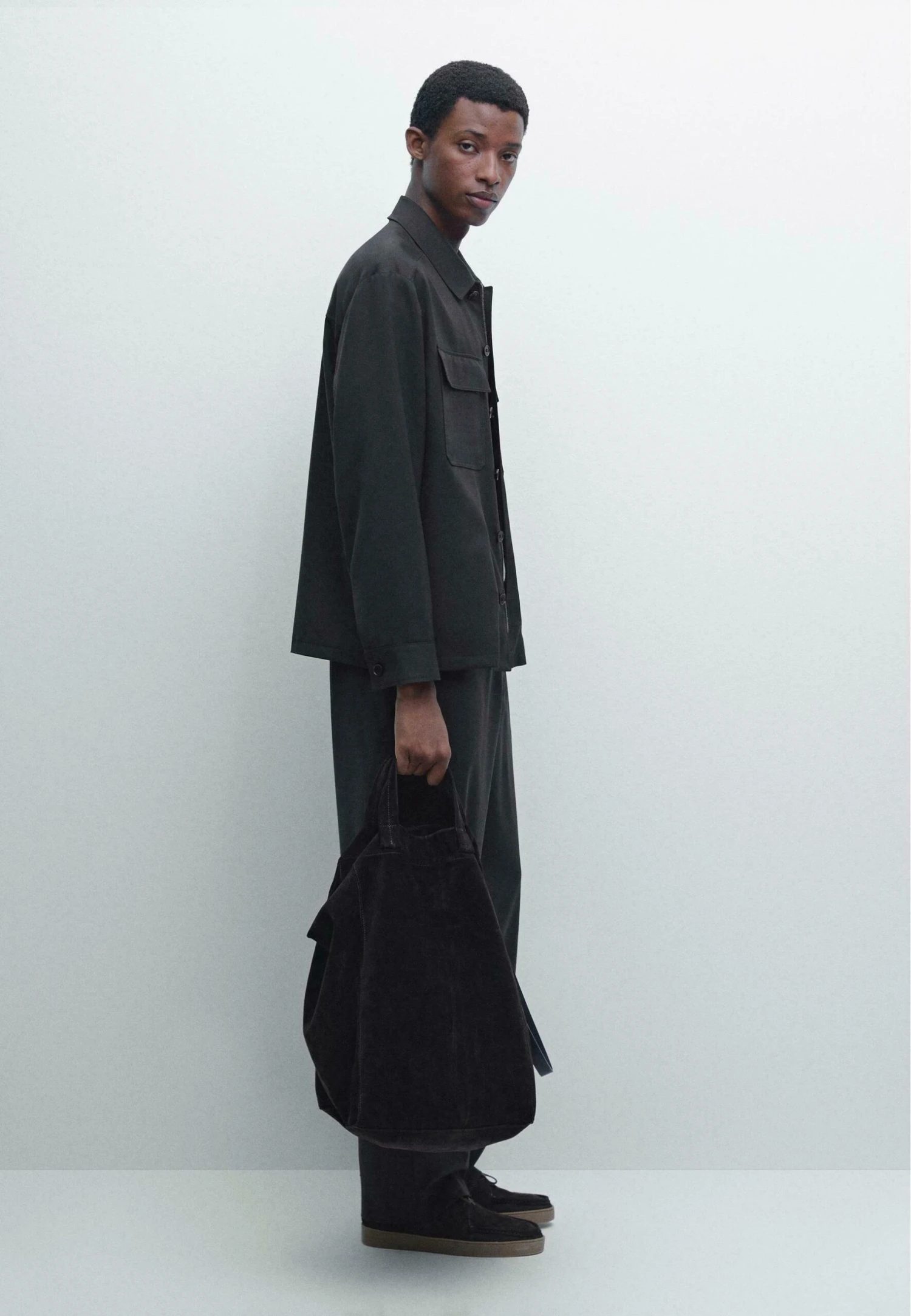 Massimo Dutti ZIPPED WITH BUTTONS - Summer Jacket - Dark Blue 7 Massimo Dutti ZIPPED WITH BUTTONS - Summer Jacket - Dark Blue - Image 5