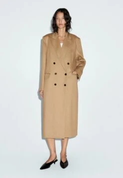 Massimo Dutti Classic Coat - Camel