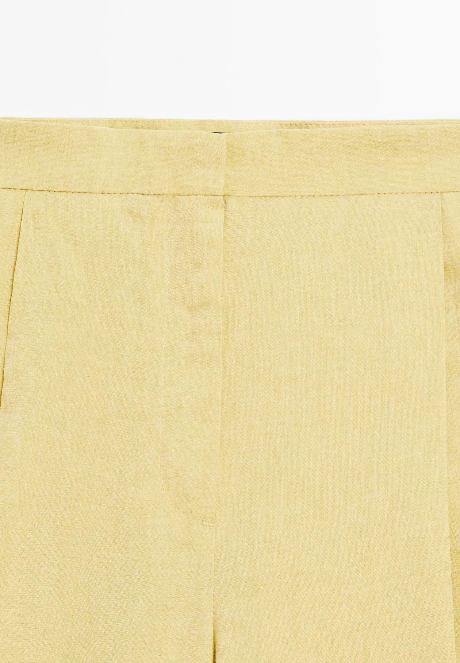 Massimo Dutti PLEATED WITH SIDE POCKETS - Trousers - Mustard Yellow 11 Massimo Dutti PLEATED WITH SIDE POCKETS - Trousers - Mustard Yellow - Image 9