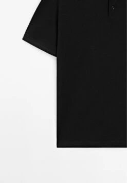Massimo Dutti SHORT SLEEVE POLO NECK - Polo Shirt - Black -Massimo Dutti Shop 132b8616b9c84cb6b9162c724192adfa