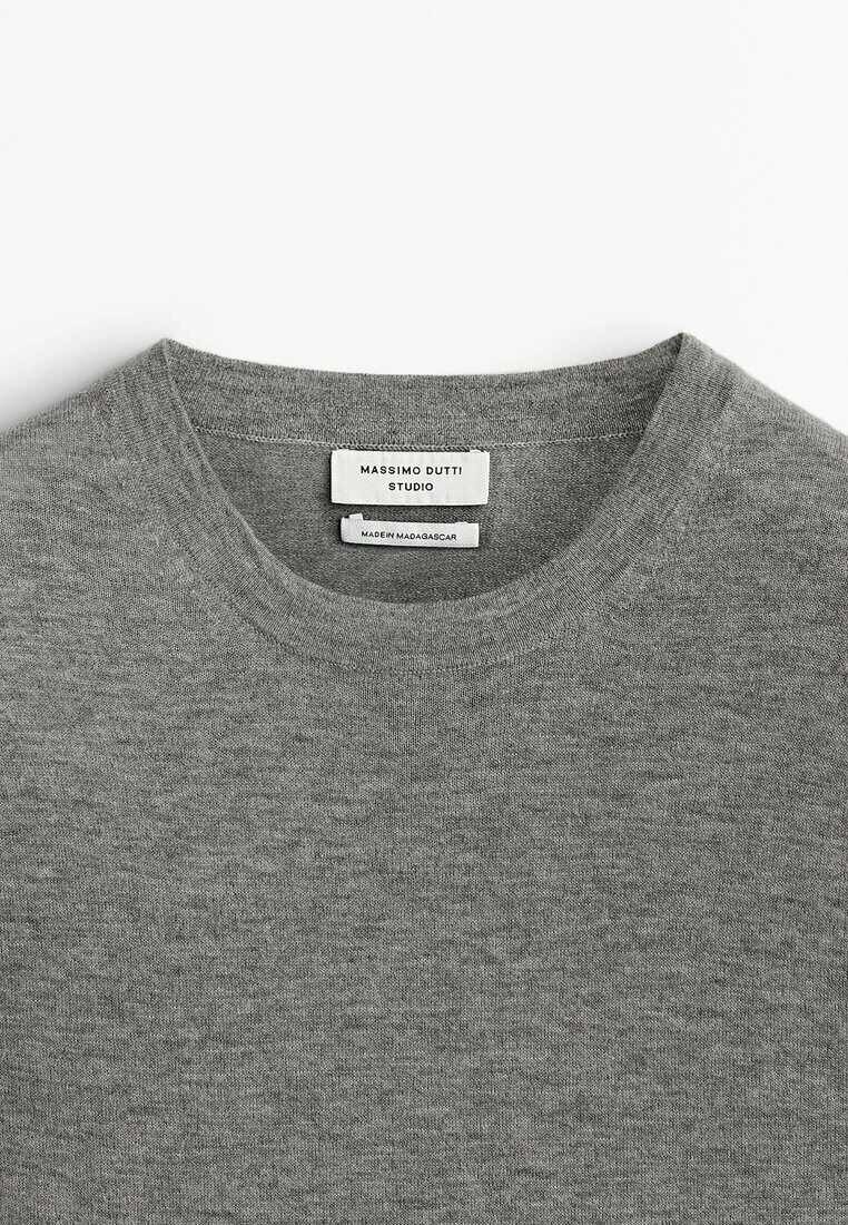 Massimo Dutti Studio - Long Sleeved Top - Grey 10 Massimo Dutti Studio - Long Sleeved Top - Grey - Image 8