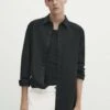 Massimo Dutti Soft Wash - Shirt - Black -Massimo Dutti Shop 134c16c0a39448daa38d5f0d88aa0f8d