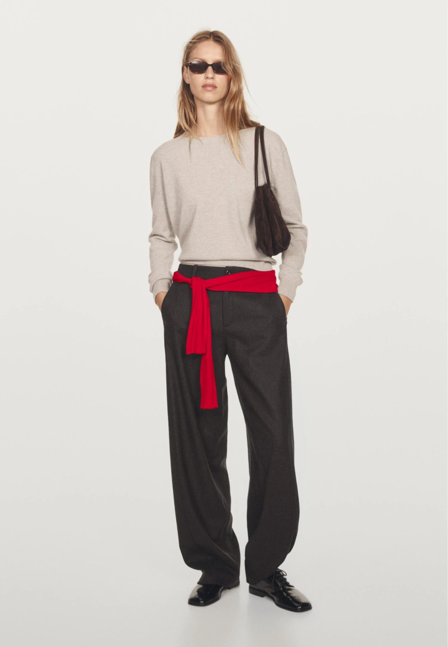 Massimo Dutti CREW NECK CASHMERE WITH LONG SLEEVES - Jumper - Sand 4 Massimo Dutti CREW NECK CASHMERE WITH LONG SLEEVES - Jumper - Sand - Image 2