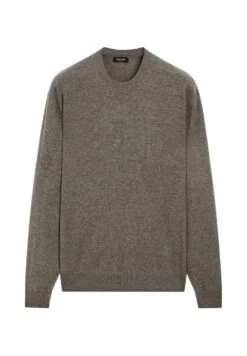 Massimo Dutti CREW NECK LONG SLEEVE - Jumper - Khaki -Massimo Dutti Shop 13b663911f584e42985de6556a787d13 1