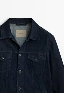 Massimo Dutti Rinse Wash Co-Ordinated Trucket - Denim Jacket - Blue -Massimo Dutti Shop 13c408cbc4054254bd2fe89889f02d94