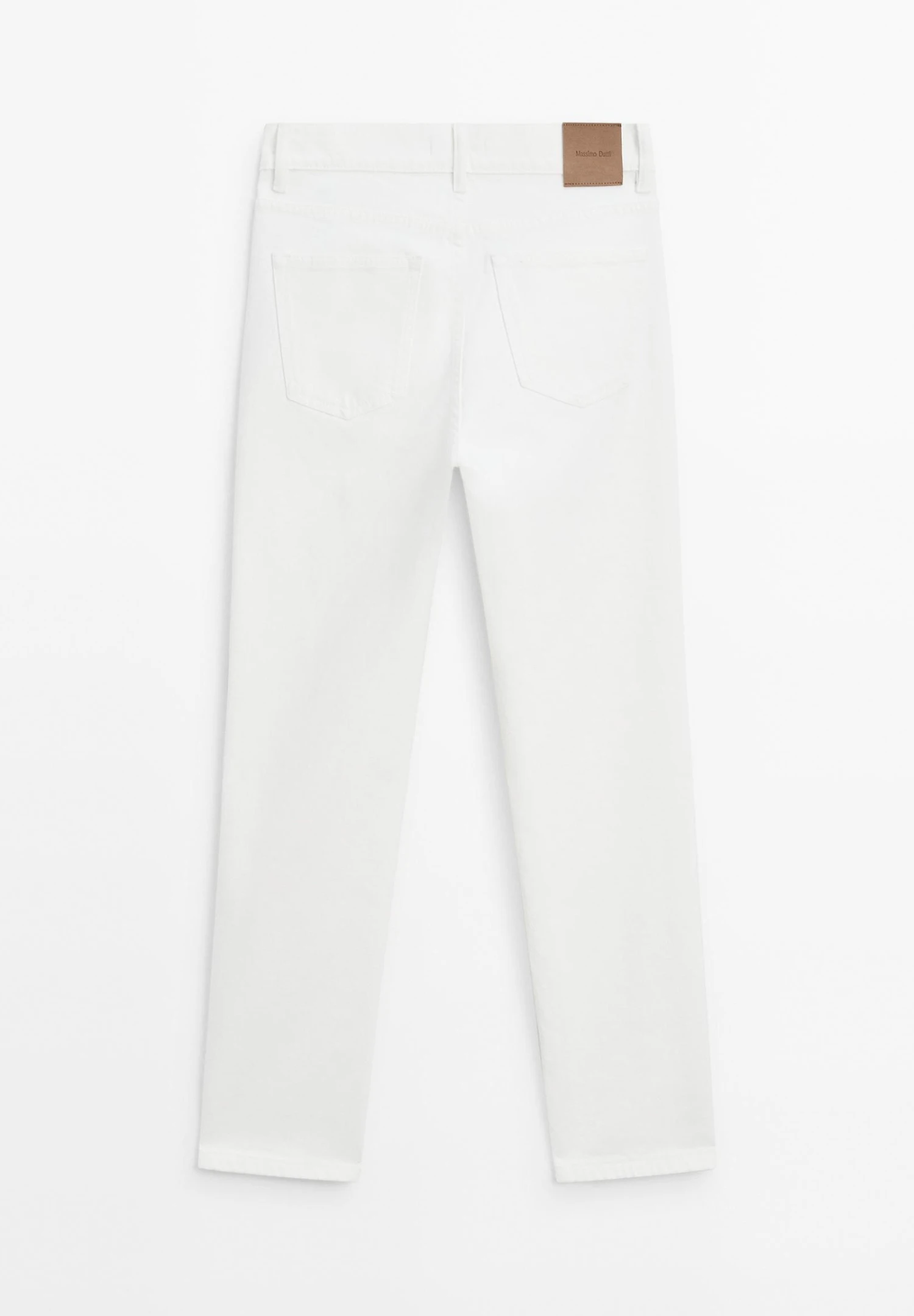 Massimo Dutti MID-RISE SLIM FIT - Flared Jeans - White 6 Massimo Dutti MID-RISE SLIM FIT - Flared Jeans - White - Image 4
