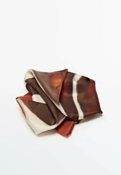 Massimo Dutti Abstract Printed - Scarf - Bordeaux -Massimo Dutti Shop 13d14367fc7a41fbab96be600d2ea8cf