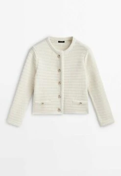 Massimo Dutti Textured With Buttons - Cardigan -Massimo Dutti Shop 13ffa40f628a46348cd12e6be28caee6