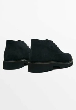 Massimo Dutti Safari- Lace-Up Ankle Boots - Blue/Black Denim -Massimo Dutti Shop 140c31b577f44372a62399d8820ad068