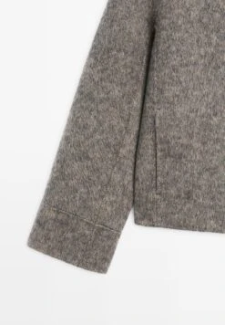 Massimo Dutti Short Coat - Dark Brown -Massimo Dutti Shop 140d56033c9e4643b9cb1b180a09f9d2