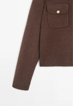 Massimo Dutti Cardigan - Dark Brown -Massimo Dutti Shop 1432d0a1b99645c3a7bc14220a1337cb