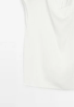 Massimo Dutti FLOWING GARMENT WITH DRAPED COLLAR - Blouse - White -Massimo Dutti Shop 145db17185c34a05847d8dd1cef2e39f