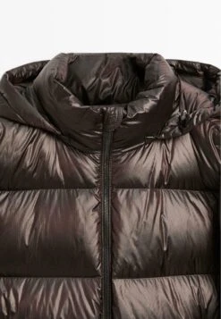 Massimo Dutti WATER-REPELLENT SATIN PUFFER - Down Coat - Dark Brown -Massimo Dutti Shop 14b6e49e644c49cc937f6e574a8e8dc4