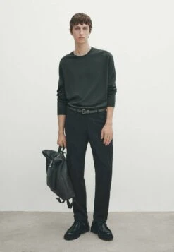 Massimo Dutti Crew Neck - Sweatshirt - Mottled Green -Massimo Dutti Shop 14ba2483aa4745928281f5900d516361