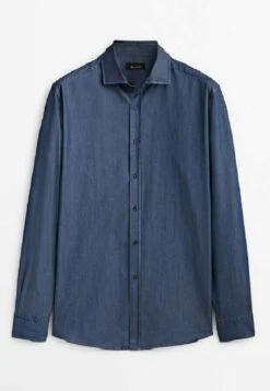 Massimo Dutti Regular Fit Stonewash - Shirt - Blue Grey -Massimo Dutti Shop 14fd9656c1384f52b8e605f720e27e63