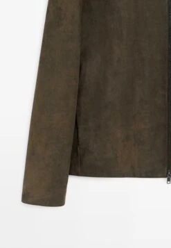 Massimo Dutti Leather Jacket - Mottled Dark Green 19 Massimo Dutti Leather Jacket - Mottled Dark Green -Massimo Dutti Shop 151c1522c19a44bb96ddc42b75ea4de0