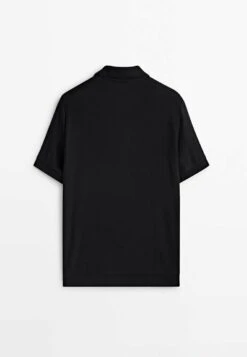 Massimo Dutti Textured Short Sleeve - Polo Shirt - Black 19 Massimo Dutti Textured Short Sleeve - Polo Shirt - Black -Massimo Dutti Shop 151c7e5e72de43a8a9c326b0d3ca3c49