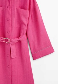 Massimo Dutti With Pockets And Gold Buckle - Shirt Dress -Massimo Dutti Shop 152a0e30521e45299eef32c0eb4fdff5