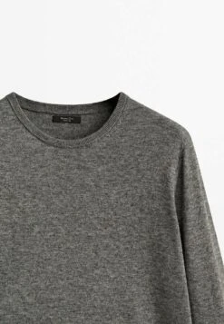 Massimo Dutti Crew Neck Blend - Sweatshirt - Dark Grey -Massimo Dutti Shop 15325dc038e84af5a01f447c4b344496