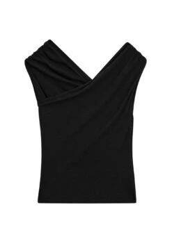 Massimo Dutti SURPLICE BOAT NECK - Print T-shirt - Black -Massimo Dutti Shop 153c6f262b9e41b195139898cbe8293e