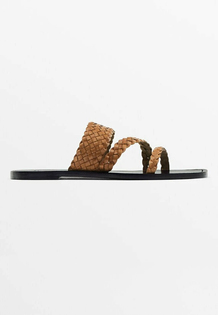 Massimo Dutti Vamp Plaited- Mules - Camel 9 Massimo Dutti Vamp Plaited- Mules - Camel - Image 7