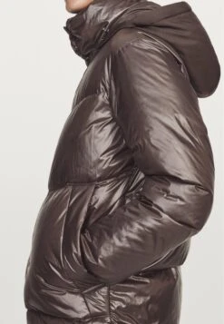 Massimo Dutti WATER-REPELLENT PUFFER WITH HOOD - Down Jacket - Dark Brown -Massimo Dutti Shop 15b6198e5ca1449b89c255fb49ba0c81