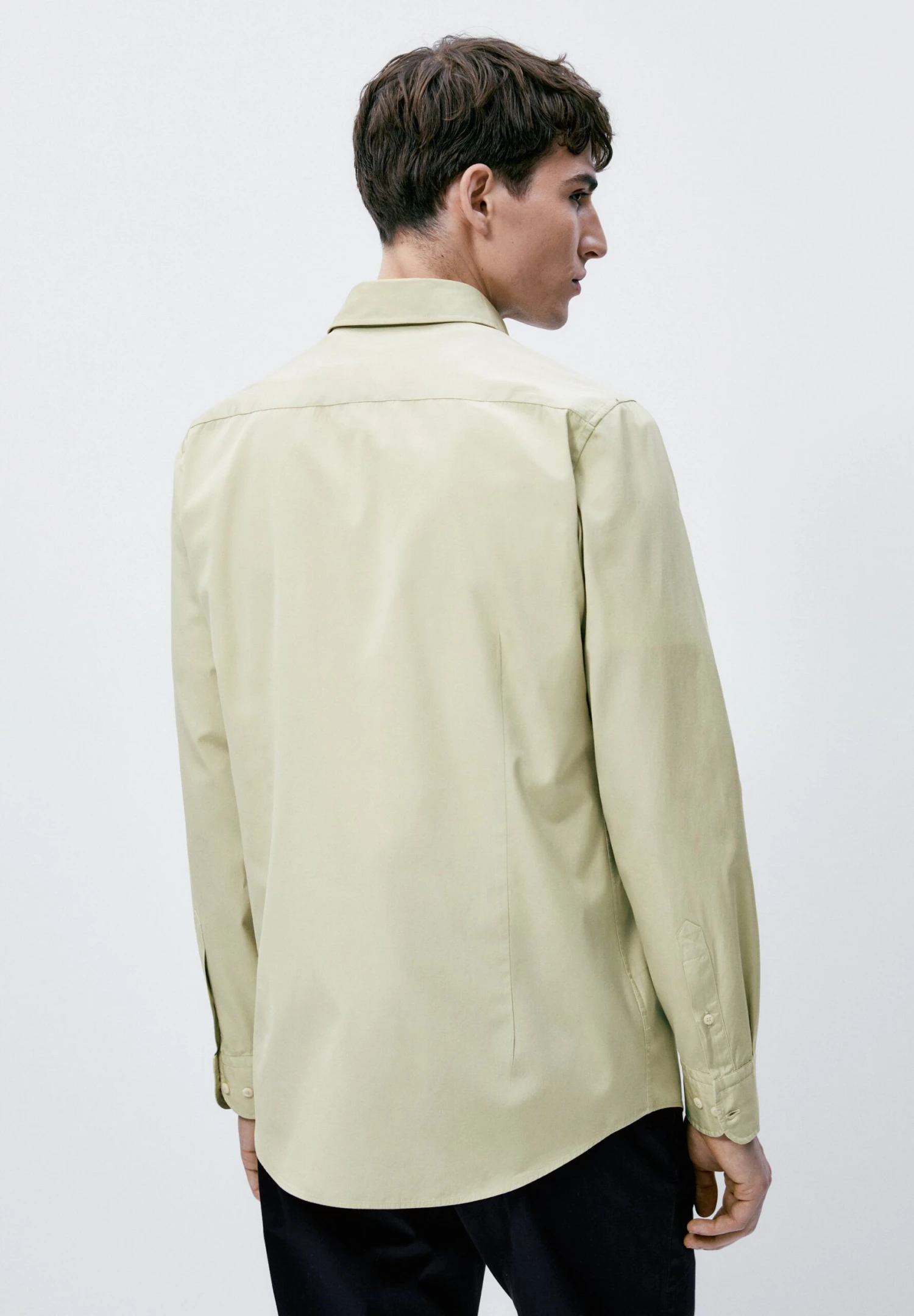 Massimo Dutti Slim Fit - Shirt - Khaki 5 Massimo Dutti Slim Fit - Shirt - Khaki - Image 3