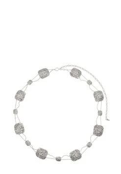 Massimo Dutti TEXTURED AND MEDALLION - Other Accessories - Silver-coloured