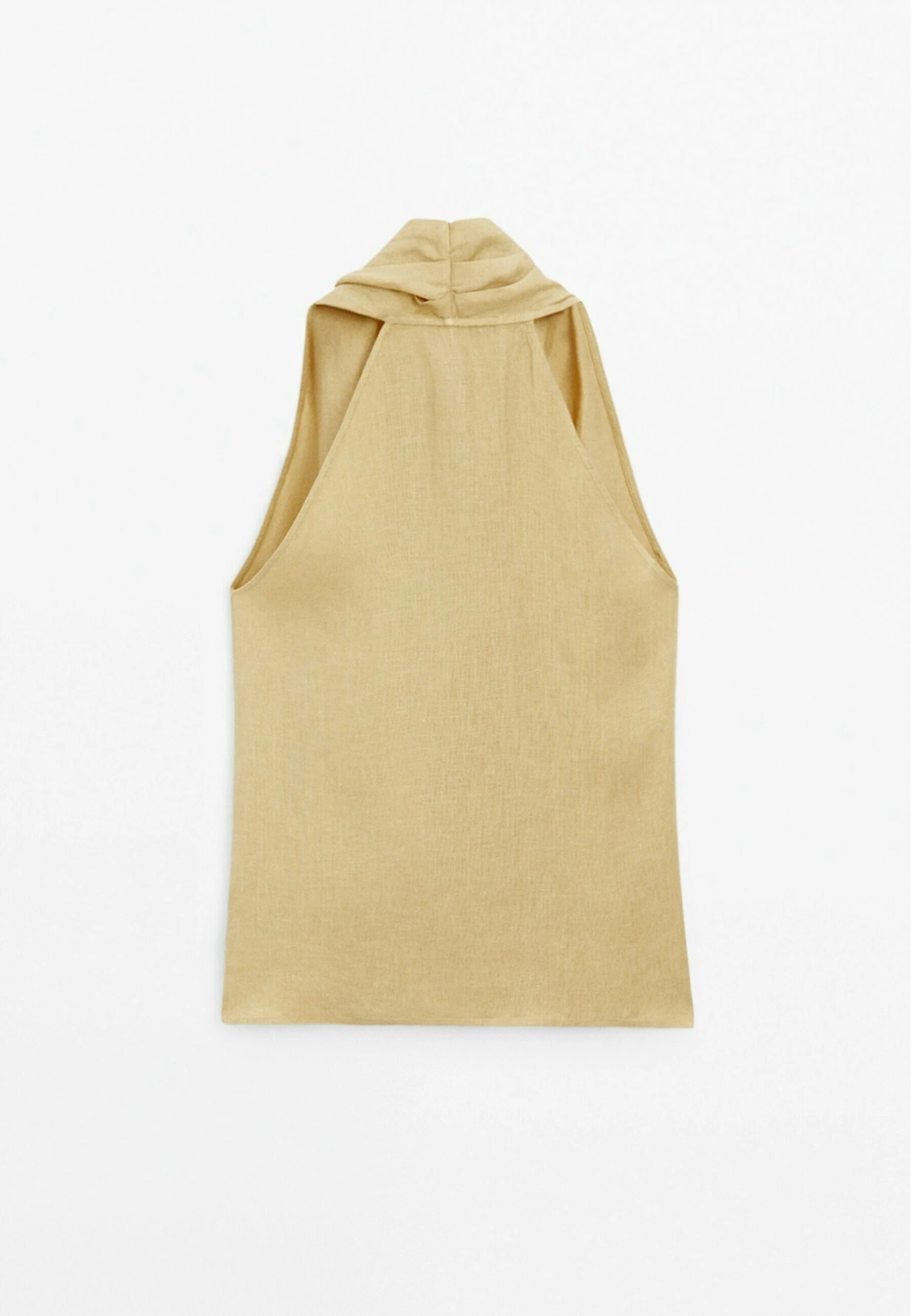 Massimo Dutti CROSSOVER HALTER NECK - Blouse - Mustard Yellow 9 Massimo Dutti CROSSOVER HALTER NECK - Blouse - Mustard Yellow - Image 7
