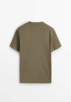 Massimo Dutti Studio -Short Sleeve - Basic T-Shirt - Khaki 16 Massimo Dutti Studio -Short Sleeve - Basic T-Shirt - Khaki -Massimo Dutti Shop 15e1a5147e7f434c9777d63cfb0c0b61