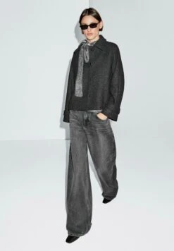 Massimo Dutti RAGLAN SLEEVE - Summer Jacket - Grey -Massimo Dutti Shop 15ed3c3ec1944ec487516ae85a293dae