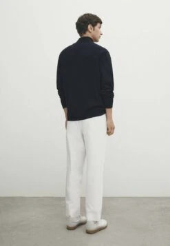 Massimo Dutti Milano With A Mock Neck And Zip - Cardigan - Dark Blue -Massimo Dutti Shop 15f55dd293cc4f27a953a1659bfabdd9