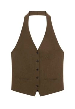 Massimo Dutti LOW-CUT BACK WITH BUTTONS - Waistcoat - Khaki 20 Massimo Dutti LOW-CUT BACK WITH BUTTONS - Waistcoat - Khaki -Massimo Dutti Shop 15f65393b0594ee49a2fea8461cde0f6 1