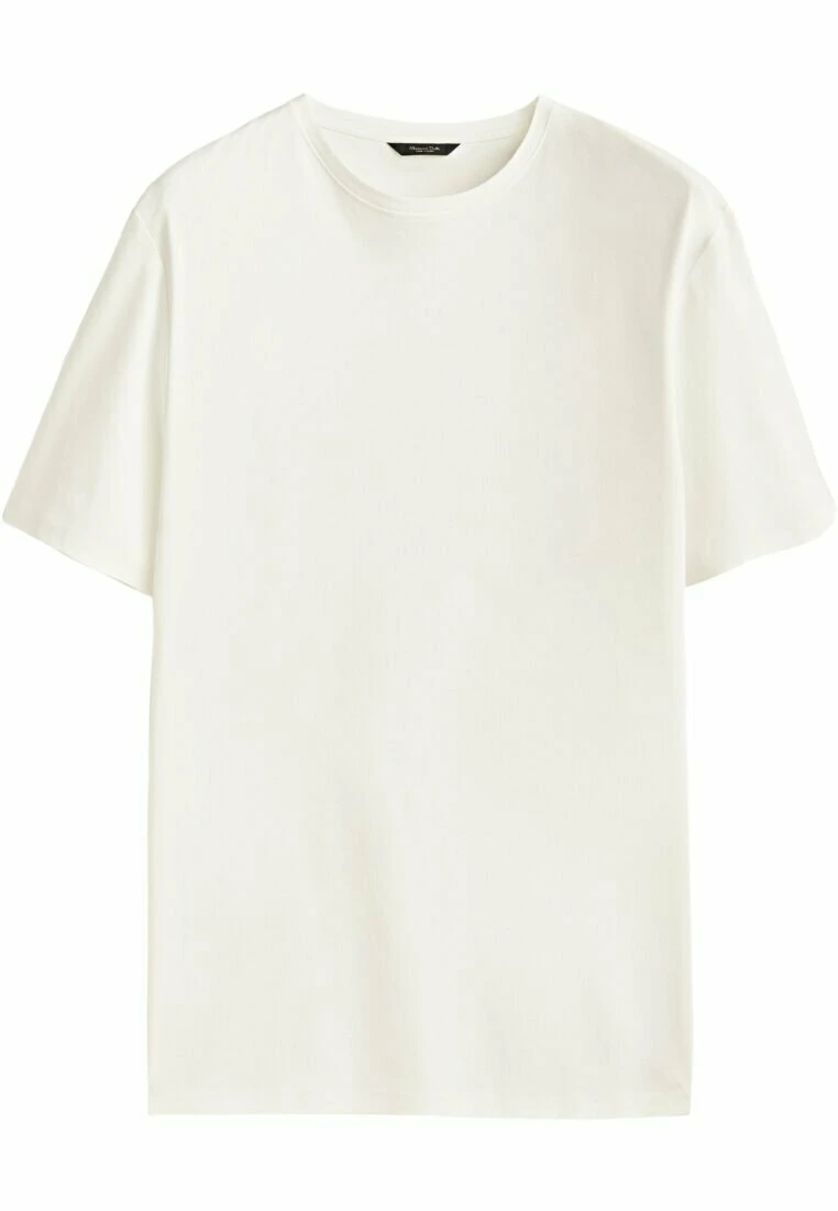 Massimo Dutti KurzärmeligesAus Reiner- Basic T-Shirt - Beige 3 Massimo Dutti KurzärmeligesAus Reiner- Basic T-Shirt - Beige