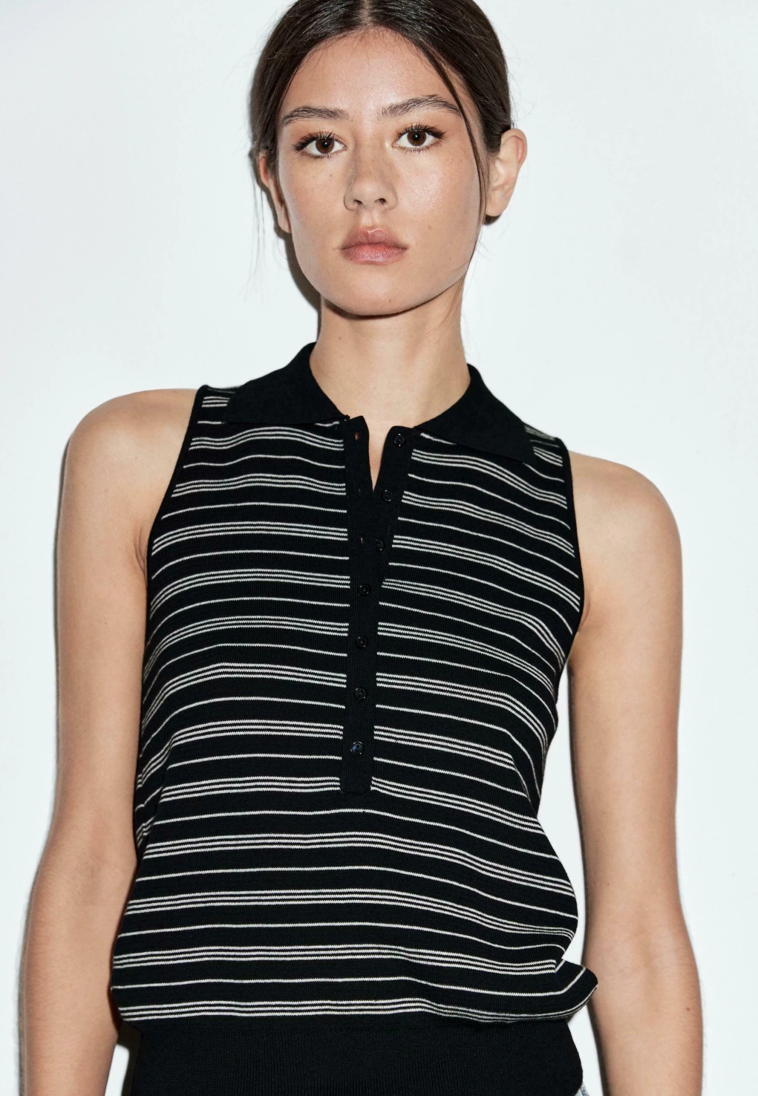 Massimo Dutti STRIPED - Polo Shirt - Dark Blue 3 Massimo Dutti STRIPED - Polo Shirt - Dark Blue